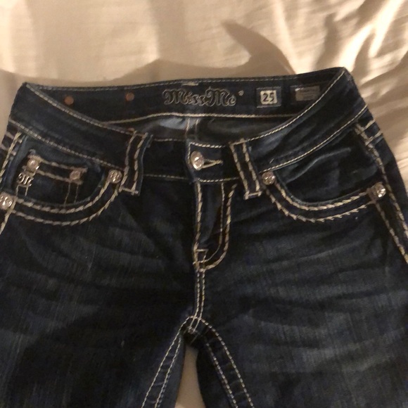 SALE Miss Me Bootcut Jeans size 25 - Picture 1 of 6